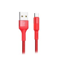 HOCO USB кабель X26 micro 2A 1м (красный) 7023