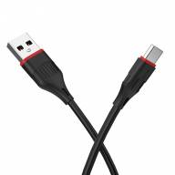 BOROFONE USB кабель Type-C BX17 3A, длина: 1 метр (чёрный) 3938 - BOROFONE USB кабель Type-C BX17 3A, длина: 1 метр (чёрный) 3938