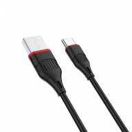 BOROFONE USB кабель Type-C BX17 3A, длина: 1 метр (чёрный) 3938 - BOROFONE USB кабель Type-C BX17 3A, длина: 1 метр (чёрный) 3938