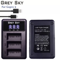 GREY SKY ЗУ док-станция LCD экран для 3х АКБ на GoPro 3 / 3+ (115085)