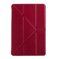Чехол для iPad mini 4 Smart Cover кожаный тип Y Crazy Horse (красный) 4341