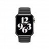 Ремешок Apple Watch 38mm / 40mm / 41mm шагрень NEW кожаный на магнитах (чёрный) 7703 - Ремешок Apple Watch 38mm / 40mm / 41mm шагрень NEW кожаный на магнитах (чёрный) 7703