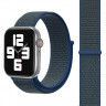 Ремешок Apple Watch 38mm / 40mm / 41mm нейлон на липучке (сине-зелёный) 5502 - Ремешок Apple Watch 38mm / 40mm / 41mm нейлон на липучке (сине-зелёный) 5502