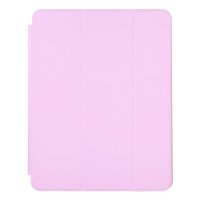 Чехол для iPad Pro 12.9 (2020-2021) Smart Case серии Apple кожаный (светло-розовый) 8027