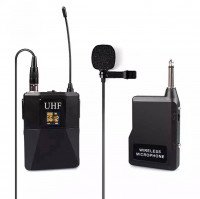 Беспроводной петличный микрофон UHF-Standart для камеры / телефона + 1 переходник (130046)