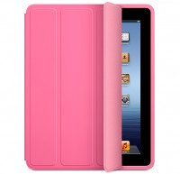 Чехол для iPad 2 / 3 / 4 Smart Case серии Apple кожаный (фуксия) 4739