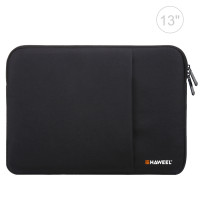 HAWEEL Папка-чехол для MacBook Pro / Air 13" с карманом HWL2813 (чёрный) 6756