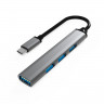 BRONKA Хаб Type-C 4в1 (USB 3.0 x4) модель U5 (Г90-53288) - BRONKA Хаб Type-C 4в1 (USB 3.0 x4) модель U5 (Г90-53288)