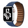 Ремешок Apple Watch 38mm / 40mm / 41mm шагрень NEW кожаный на магнитах (тёмно-синий) 7703 - Ремешок Apple Watch 38mm / 40mm / 41mm шагрень NEW кожаный на магнитах (тёмно-синий) 7703