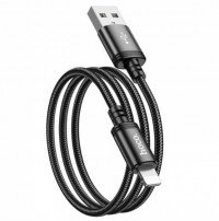 HOCO USB кабель 8-pin lightning X89 2.4A 1метр (чёрный) 8046