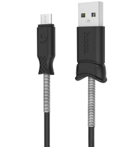 HOCO USB кабель X24 8-pin 2.4A 1м (чёрный) 6988