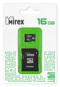 Mirex Флэш карта microSD HC Class 10 16Gb ADP (3469)