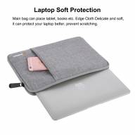 HAWEEL Папка-чехол для MacBook Pro / Air 13&quot; с карманом HWL2813 (серый) 6756 - HAWEEL Папка-чехол для MacBook Pro / Air 13" с карманом HWL2813 (серый) 6756