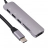 BRONKA Хаб Type-C 6в1 (USB x4 / TF-CD Card x2) серый космос (Г90-53295) - BRONKA Хаб Type-C 6в1 (USB x4 / TF-CD Card x2) серый космос (Г90-53295)