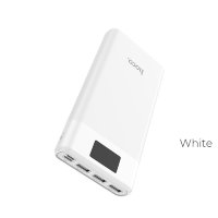 HOCO Внешний аккумулятор Power Bank B35E 30000mAh 2A (белый) 5156