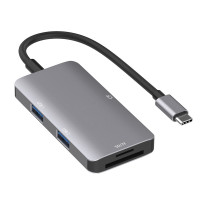 ONTEN Хаб Type-C 5в1 (USB 3.0 x2 / SD карта x1 / TF карта x1 / CF карта x1) Г90-52267