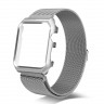 Ремешок для Apple Watch 38mm миланская петля + противоударный кейс (серебро) 5099 - Ремешок для Apple Watch 38mm миланская петля + противоударный кейс (серебро) 5099