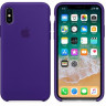 Чехол Silicone Case iPhone X / XS (фиолетовый) 0366 - Чехол Silicone Case iPhone X / XS (фиолетовый) 0366