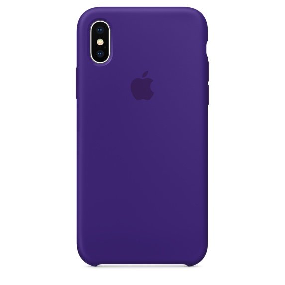 Чехол Silicone Case iPhone X / XS (фиолетовый) 0366
