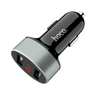 HOCO АЗУ Z26 2 порта USB 2.1A LED (чёрный) 4021