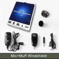 Беспроводной компактный петличный микрофон модель UHF X016-2 для камеры / телефона (дополнительный ветровик) 136057 - Беспроводной компактный петличный микрофон модель UHF X016-2 для камеры / телефона (дополнительный ветровик) 136057