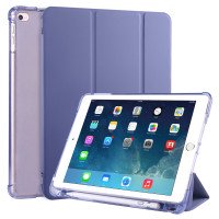 Чехол для iPad Air / 2017 / 2018 Smart Case PU Leather + TPU с отсеком под Apple Pencil (сиреневый) 1704