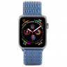 Ремешок Apple Watch 38mm / 40mm / 41mm нейлон на липучке (тёмно-голубой) 5502 - Ремешок Apple Watch 38mm / 40mm / 41mm нейлон на липучке (тёмно-голубой) 5502
