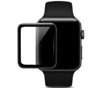 Стекло для Apple Watch S1 / S2 / S3 38mm рамочная проклейка 3D (7207)