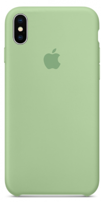 Чехол Silicone Case iPhone X / XS  (фисташка) 0373