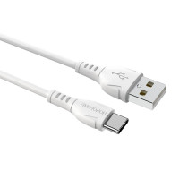 BOROFONE USB кабель Type-C BX51 3A, длина: 1 метр (белый) 6245