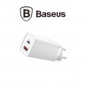 BASEUS Блок питания USB + PD 65W Gan2 Lite Quick charger (белый) 2428 - BASEUS Блок питания USB + PD 65W Gan2 Lite Quick charger (белый) 2428