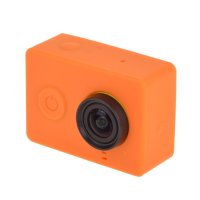 Силиконовый чехол для экшн камеры Xiaomi Yi (оранжевый) 1243