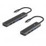 Blueendless Хаб Type-C 5в1 (HDMI x1 / USB 2.0 x2 / USB 3.0 x1 / PD x1) серый космос (Г90-53325) - Blueendless Хаб Type-C 5в1 (HDMI x1 / USB 2.0 x2 / USB 3.0 x1 / PD x1) серый космос (Г90-53325)
