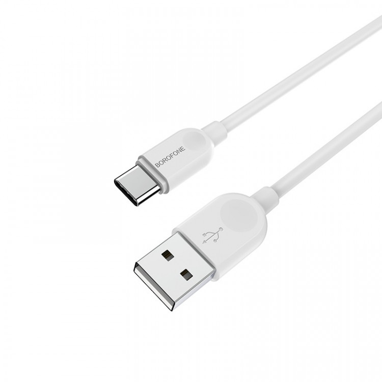 BOROFONE USB кабель Type-C BX14 3A, 1метр (белый) 9995