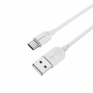 BOROFONE USB кабель Type-C BX14 3A, 1метр (белый) 9995 - BOROFONE USB кабель Type-C BX14 3A, 1метр (белый) 9995