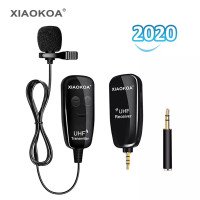 XIAOKOA Беспроводной компактный петличный микрофон модель N81-UHF для камеры / телефона (для 1-го человека) 115061