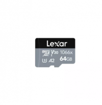 LEXAR Флэш карта microSD 64Gb 160Mb/s V30 SILVER Series без ADP (27906)