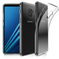 Чехол для Samsung A8 2018 прозрачный TPU 0.75mm (104034)