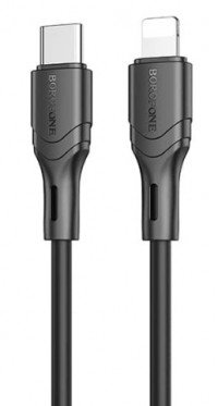 BOROFONE USB-C кабель PD на lightning 8-pin BX99 27W 1метр (чёрный) 8048