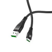 HOCO USB кабель Type-C U53 5A 1.2м (чёрный) 6344