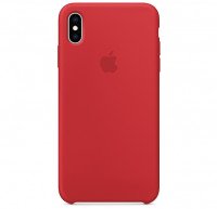Чехол Silicone Case iPhone XS Max (красный) 60211