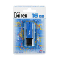 MIREX Флэш карта USB для компьютера 16Gb CITY BLUE (чёрно-синий) 2073