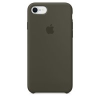 Чехол Silicone Case iPhone 7 / 8 (хаки тёмный) 6608