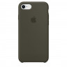 Чехол Silicone Case iPhone 7 / 8 (хаки тёмный) 6608 - Чехол Silicone Case iPhone 7 / 8 (хаки тёмный) 6608