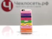 Чехол iPhone 6 6S силиконовый MOSCHINO OEM (светло-розовый)