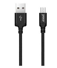 HOCO USB кабель micro X14 нейлоновый 2м (чёрный) 2908