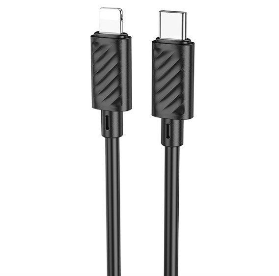 HOCO USB-C кабель PD на lightning 8-pin X88 20W 1метр (чёрный) Г-14 8998