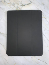 XUNOD Чехол для iPad Pro 12.9 (2020-2022) Smart case кожаный + TPU с PenSlot (чёрный) 9111