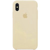 Чехол Silicone Case iPhone X / XS  (молочный) 0380