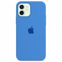 Чехол Silicone Case iPhone 12 mini (тёмно-голубой) 3736